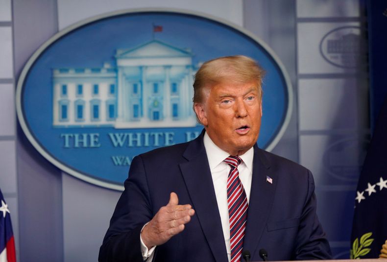 Donald Trump, a punto de dejar la presidencia.