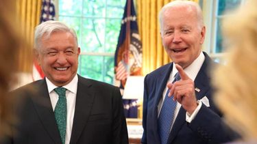 Biden y López Obrador mantuvieron una reunión en Washington.&nbsp;