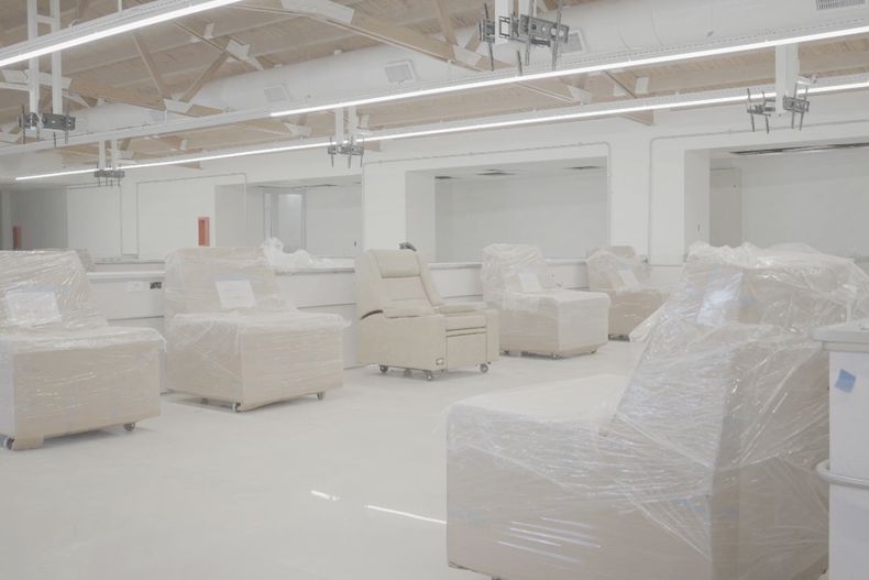 Así son los sillones que funcionarán en el nuevo centro de diálisis de Mendoza.