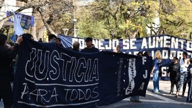 Los Judiciales volvieron a manifestarse en Mendoza (imagen de archivo)