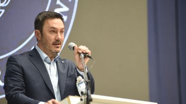 El funcionario nacional brindó un discurso durante el Almuerzo de las Fuerzas Vivas. El funcionario nacional brindó un discurso durante el Almuerzo de las Fuerzas Vivas.