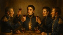 José de San Martín padre tambien del vino cuyano (Imagen trabajada con IA)