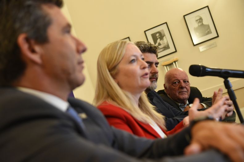 La vicegobernadora Hebe Casado presentó el proyecto de ley hojarasca.
