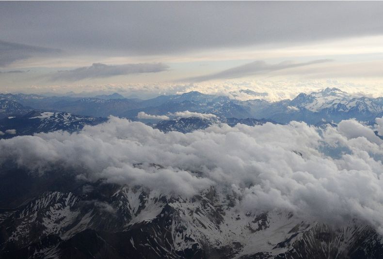 Muestra Cordillera de los andes