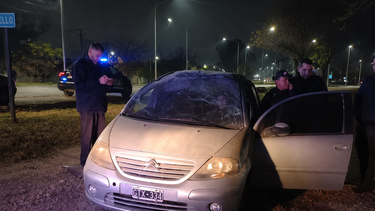 El auto que manejaba la víctima al momento del accidente vial. El auto que manejaba la víctima al momento del accidente vial.