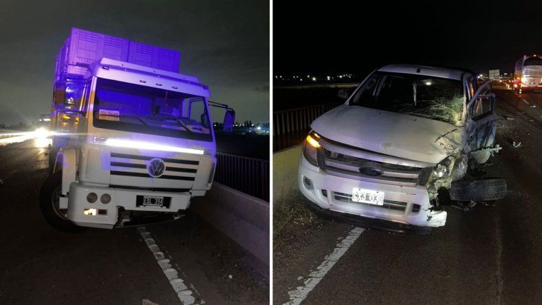 Manejaba en zigzag, chocó contra un camión y se dio a la fuga en Luján de Cuyo Manejaba en zigzag, chocó contra un camión y se dio a la fuga en Luján de Cuyo