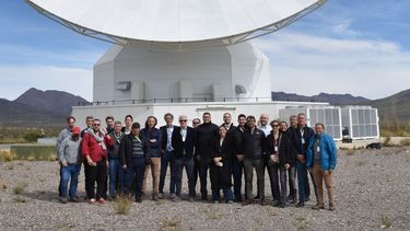 Visita oficial a la Antena Espacial DS3 (Foto gentileza ESA).