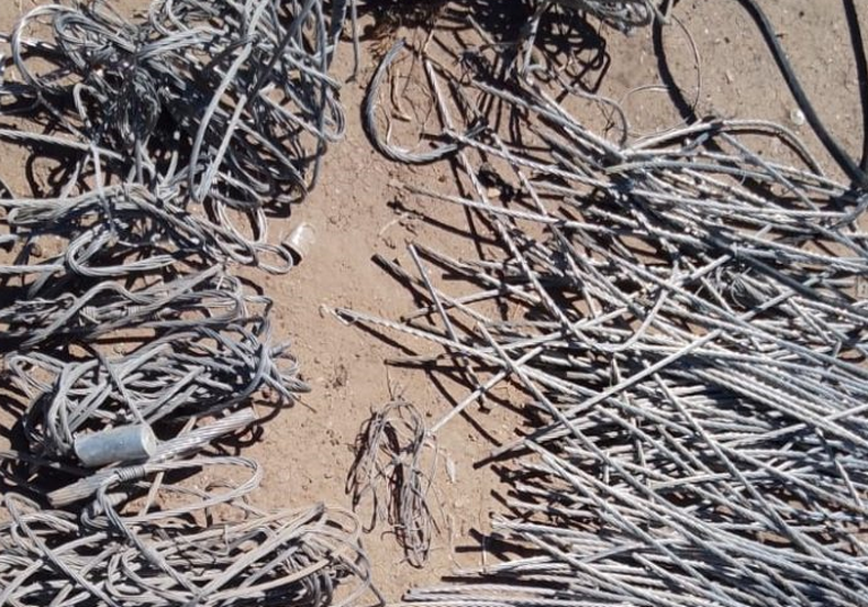 Golpe al comercio ilegal de cobre: la Policía desarticuló dos chacaritas en Luján de Cuyo.&nbsp;