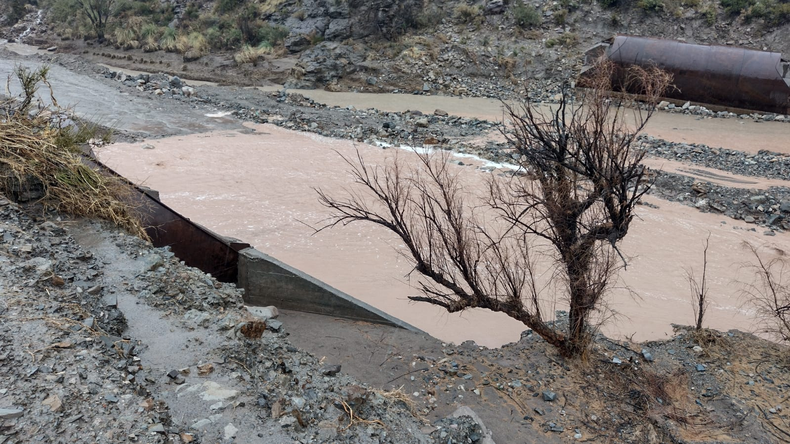La Ruta del Cañon del Atuel permanecerá cerrada por 4 días.