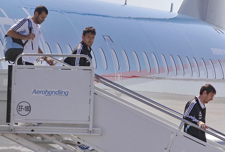 Seleccion Argentina llegada