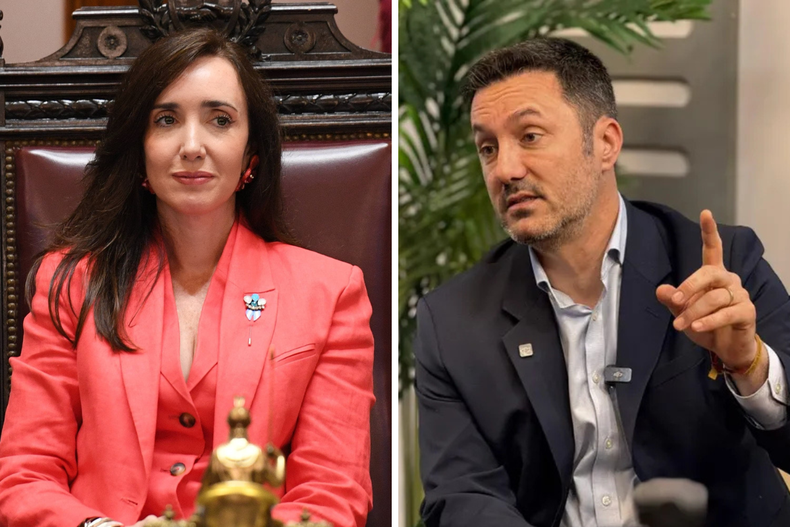 Victoria Villarruel y Luis Petri protagonizaron un fuerte cruce por redes.&nbsp;