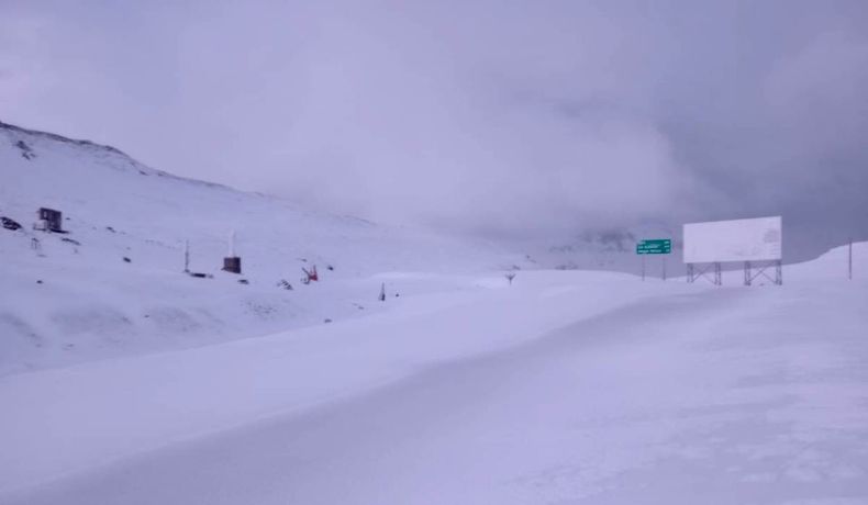 Paso Pehuenche 29 de abril de 2023 (Foto gentileza Dirección Nacional de Vialidad).