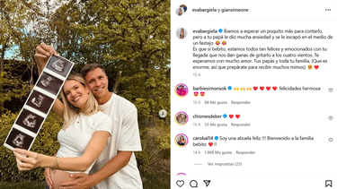 Eva Bargiela y Gianluca Simeone mostraron las primeras imágenes de su bebé