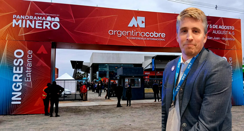 José Morea el CEO del proyecto Vicuña, en Argentina Cobre (foto gentileza Club Minero)