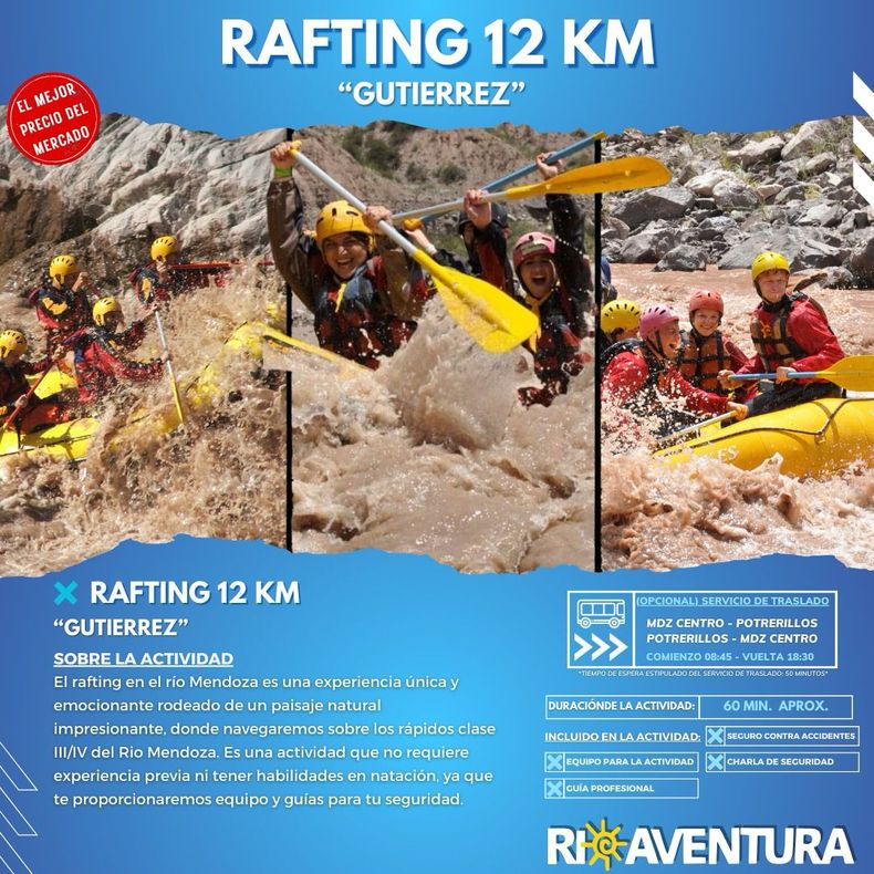 ¿Dónde hacer rafting en Mendoza durante la Semana Santa 2024?