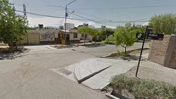 La esquina donde fue baleado el joven, en el oeste de Godoy Cruz.&nbsp;