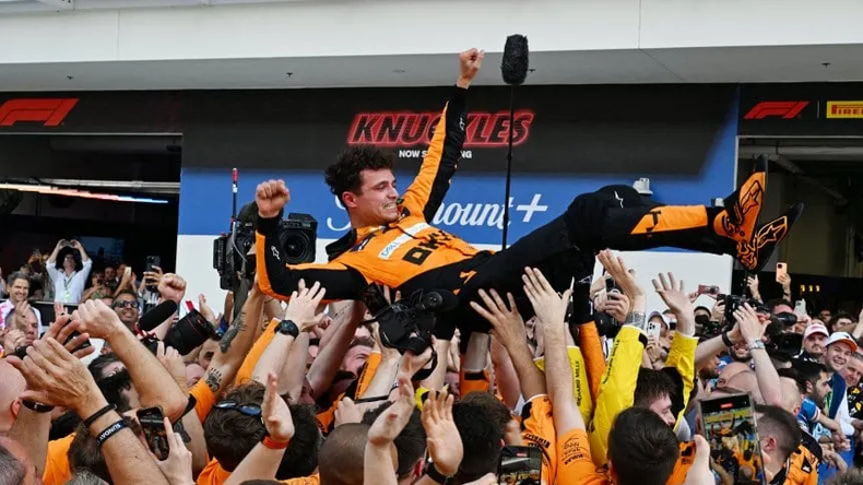 Lando Norris ganó por primera vez en su carrera en la Fórmula 1.