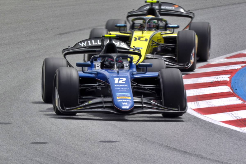 El piloto Franco Colapinto venía de ser tercero por seis milésimas en la Qualy.
