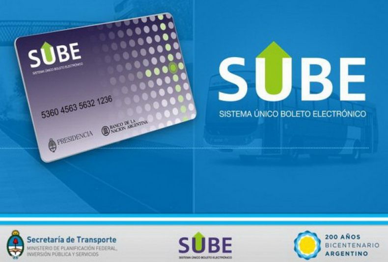 Sube tarjeta transporte