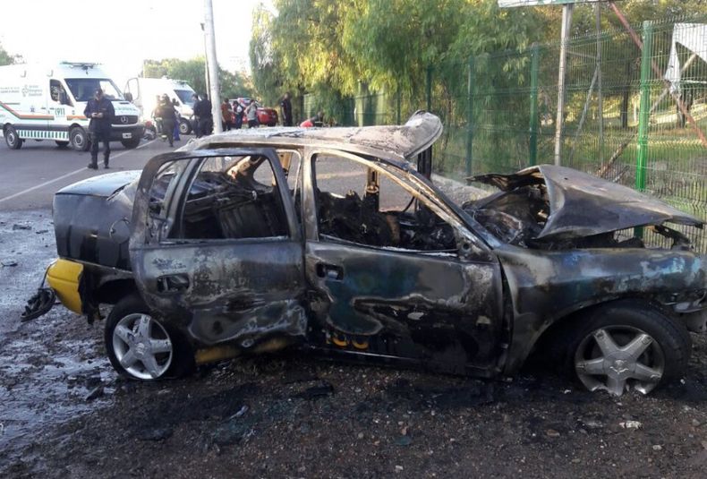 Incendio taxi