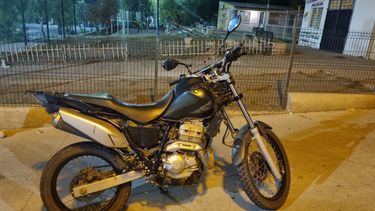 La moto de la turista, robada el pasado 4 de febrero. 