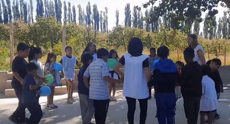 Escuela de Frontera en el Valle de Uco.
