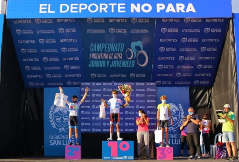 21 Medalla de Bronce consiguió, Luciano Olmedo en el Argentino de Ruta en San luis. Martes 02 03 2021