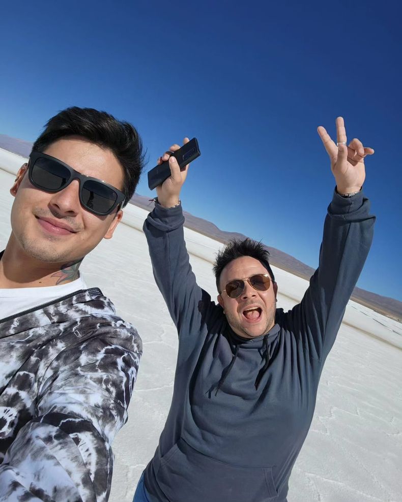 Darío (izq.) y Matías (der), se conocieron en el 2013 y comenzaron una relación a distancia.