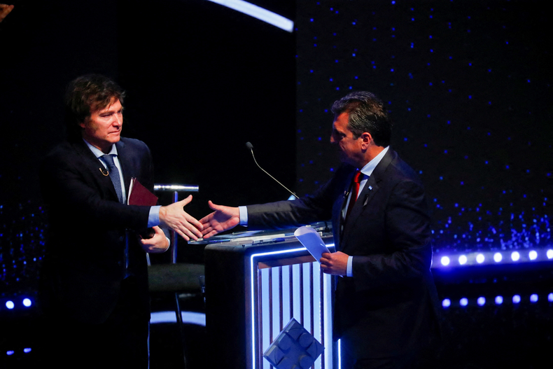El domingo se realizará el debate previo al balotaje entre Sergio Massa y Javier Milei.&nbsp;