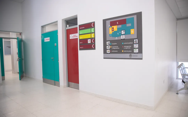 La renovada guardia del Hospital Enfermeros Argentinos de General Alvear.