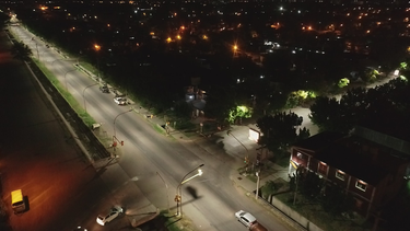 san rafael instalo 6.500 luces led en calles, avenidas y rutas