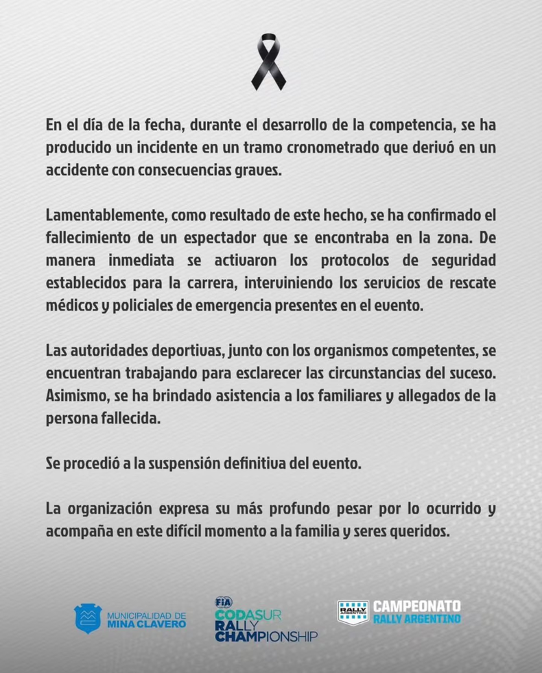 El comunicado oficial de la organización tras el fuerte episodio