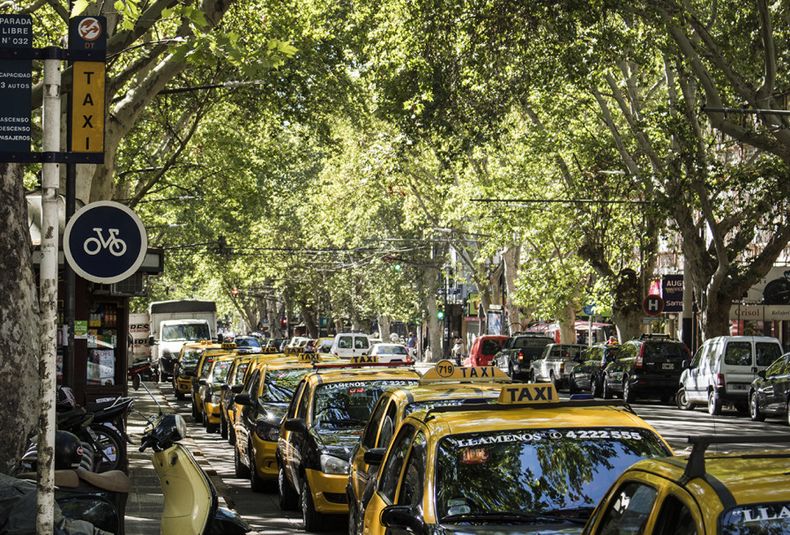 taxi, taxis, parada, taxista, bandera, bajada, precio, transporte público, chofer, choferes, propietarios