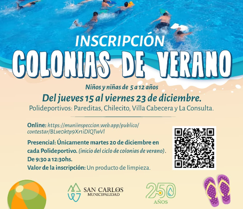 Comienzan las Colonias de Verano en San Carlos