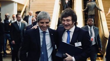 Milei volvió a elogiar la labor del ministro Caputo.