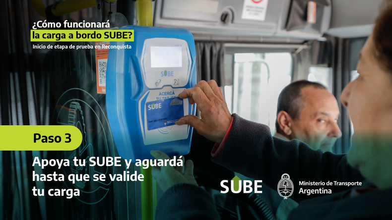 Acreditar carga de sube