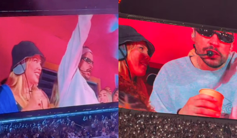 Muy cerca de Bad Bunny, Wanda Nara fue una de las protagonistas en la casita