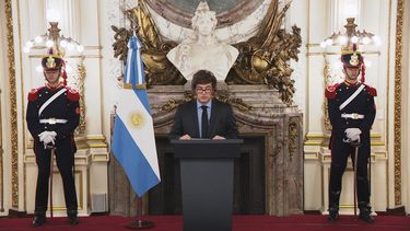 El presidente habló por cadena nacional.