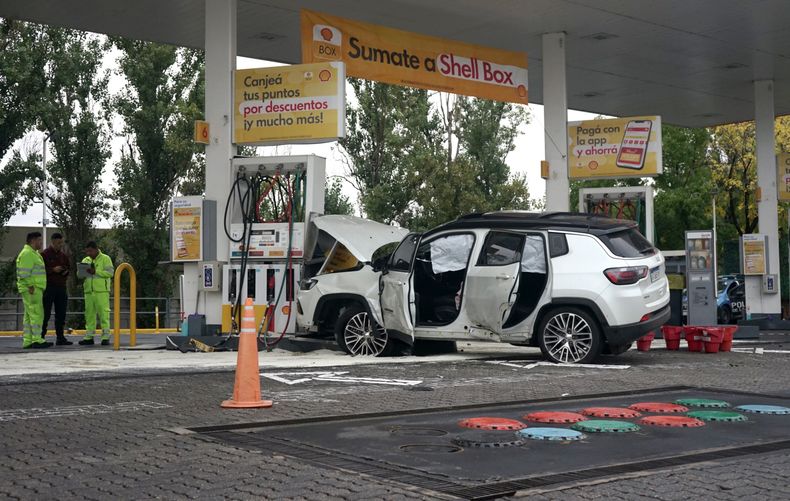 Tiago Palacios, flamante campeón de la Copa de la Liga con Estudiantes de La Plata, chocó contra un surtidor de nafta luego de los festejos, dió positivo en alcoholemial. Foto: NA