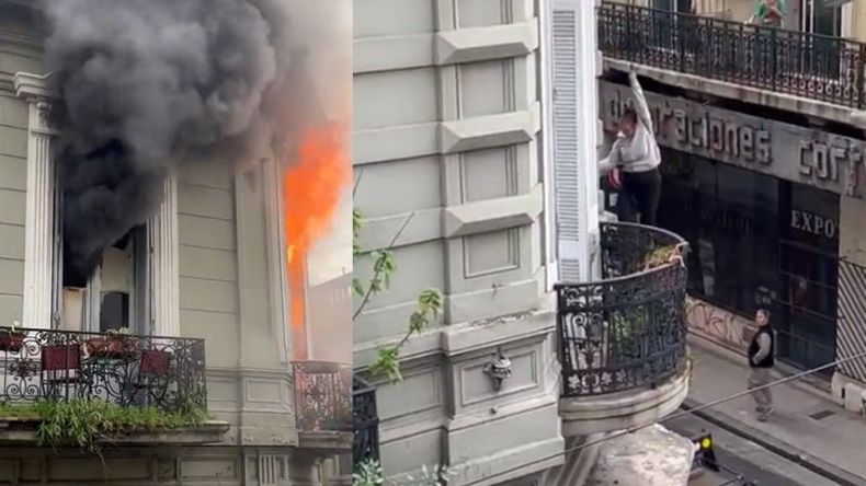 Dramático incendio en Buenos Aires.