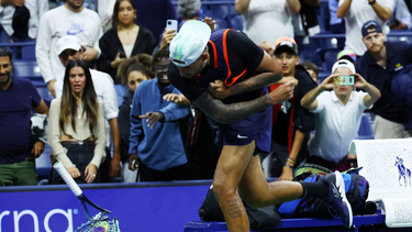 Nick Kyrgios y toda su bronca tras perder.