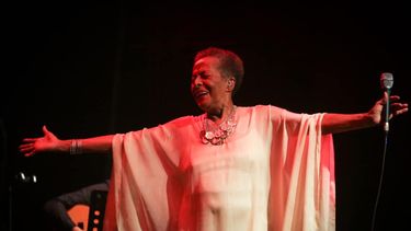 Susana Baca brilló en la noche del lunes en el Teatro Plaza. Foto gentileza: Nicolás Ríos