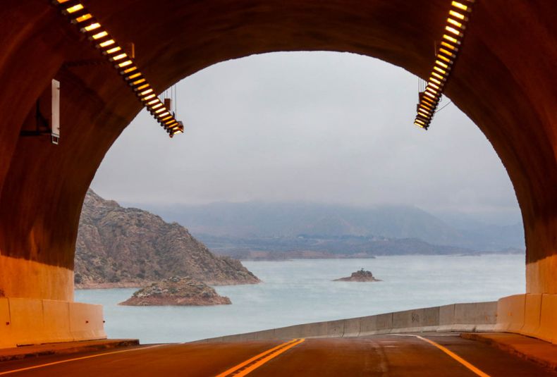 Nieve en Mendoza, tunel cacheuta potrerillos, turismo