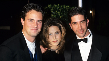 Matthew Perry, Jennifer Aniston y David Schwimmer.