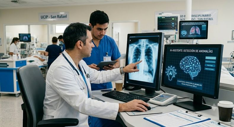 San Rafael: la IA propone soluciones en salud, pero la decisión final es del médico. Imagen creada con IA