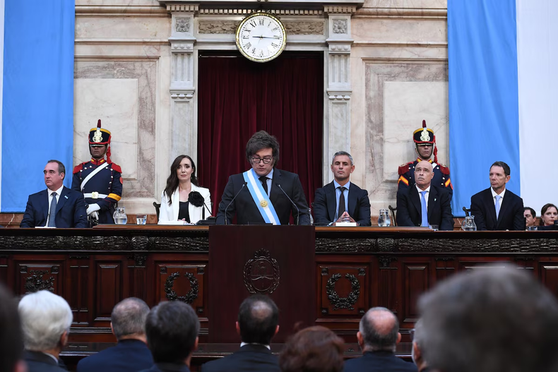 El presidente Javier Milei habló frente a la Asamblea Legislativa en el Congreso de la Nación Argentina. Repasó su gestión y anticipó proyectos.