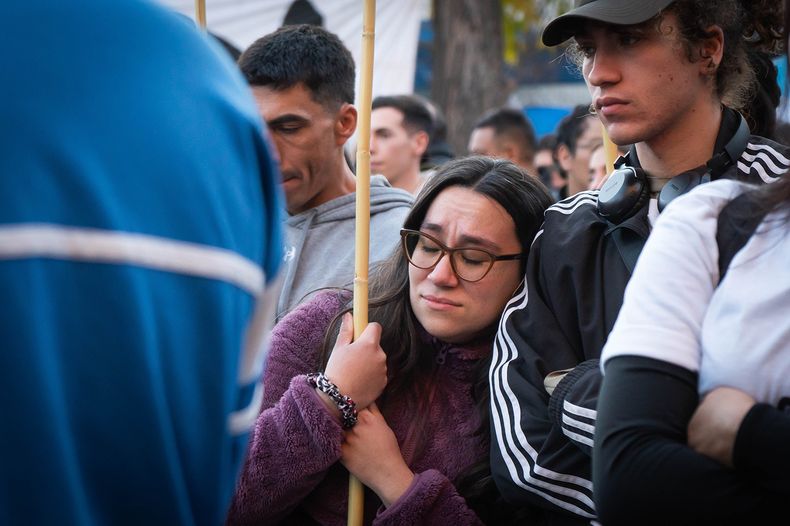 Frustraci&oacute;n en la manifestaci&oacute;n en Mendoza por el fallo de la Corte contra Cristina Fern&aacute;ndez de Kirchner.