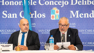 Alejandro Morillas, intendente del departamento de San Carlos.