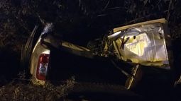 Lavalle: un hombre está grave tras chocar y caer a un zanjón