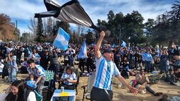 En San Rafael, los hinchas no controlaron la emoción mundialista.&nbsp;